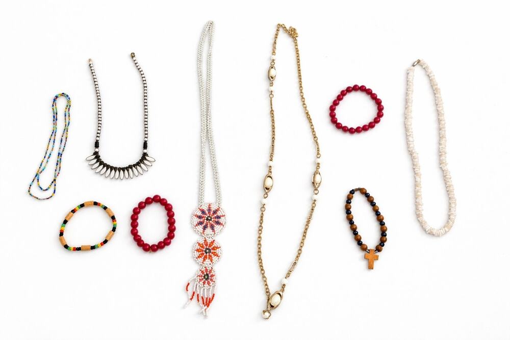 Vintage Necklace Lot Seed Bead Shell Boho Mixed Costume Jewelry Handmade Fashion
